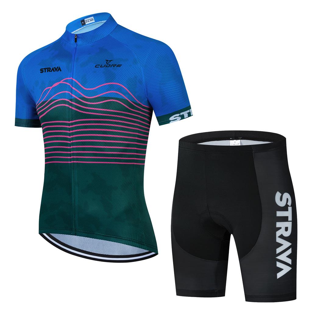 New Cycling Suit, Bicycle Mountain Bike Outdoor Breathable Short-sleeved Shorts 2026 Summer Breathable Cycling Suit Set