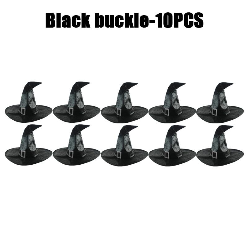 Halloween Folds Witch Wizard Black Hat Party Cosplay Costume Headgear Devil Cap Props Decoration Supplies for Adult Women Men