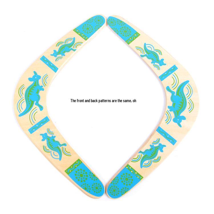 Kids' Wooden Returning V-Shaped Throwing Stick Frisbee for Outdoor Sports