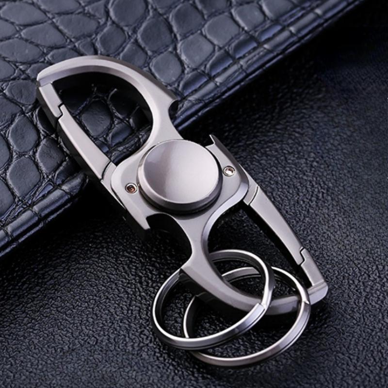 Multi-Functional Edc Stress Relief Toys Keychain Fidget Spinner Alloy Bottle Opener Metal Finger Cool Gift For Adults Kids