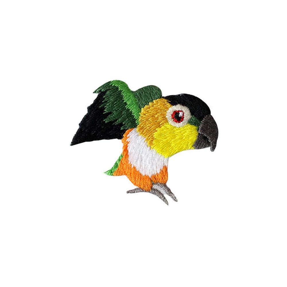 

Bags Sticker Parrot Apparel Supplies Jeans Iron On Patches Applique Embroidery Clothes Decorative D