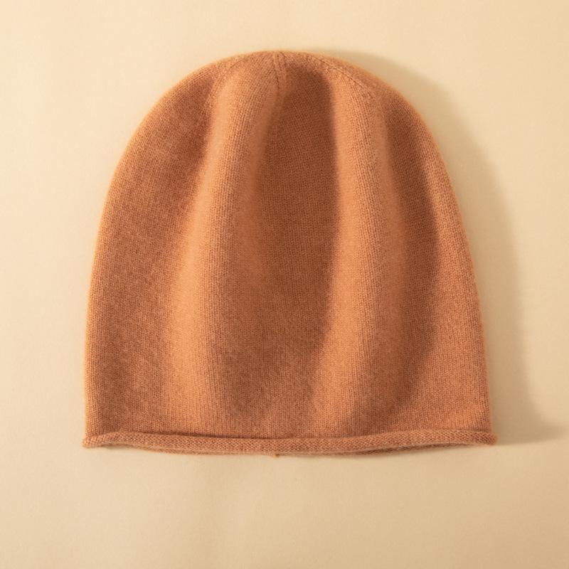 100% Cashmere Women's Elegant Turban Hat - Soft, Warm, Versatile for Autumn & Winter