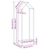 Firewood Rack White 40 x 25 x 120 cm Cold Rolled Steel