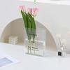 Aesthetic Book Letter Acrylic Vase Modern Clear Book Vase Hydroponic Decorative Vase  Desktop