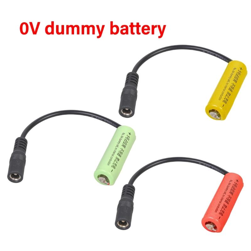 0V NonConductive 2a Battery Eliminators LR6 2a Dummy Battery Setups Shell With 5.5x2.5mm Input For Toy And Small Fan