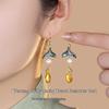 Women's Summer Style Fresh Pearl Earrings, High-End Hanfu Accessories, 925 Sterling Silver