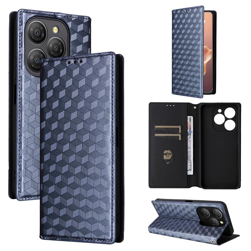 

Чехол-книжка для Blackview Shark 9 из искусственной кожи, защитный чехол для телефона, противоударный чехол-кошелек для всей поверхности for Blackview Shark 9 коричневый