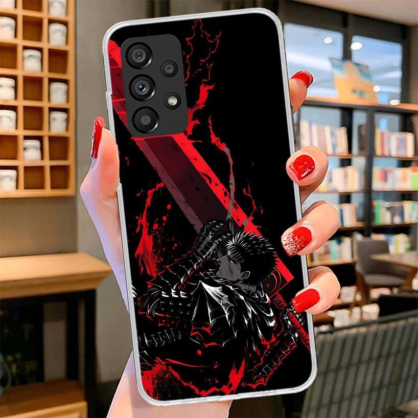G-Guts B-Berserks Anime Phone Case For Samsung Galaxy A12 A22 A32 A52 A72 A02S Phone Case Note 20 Ultra 10 S10 Plus A51 A71 A50S