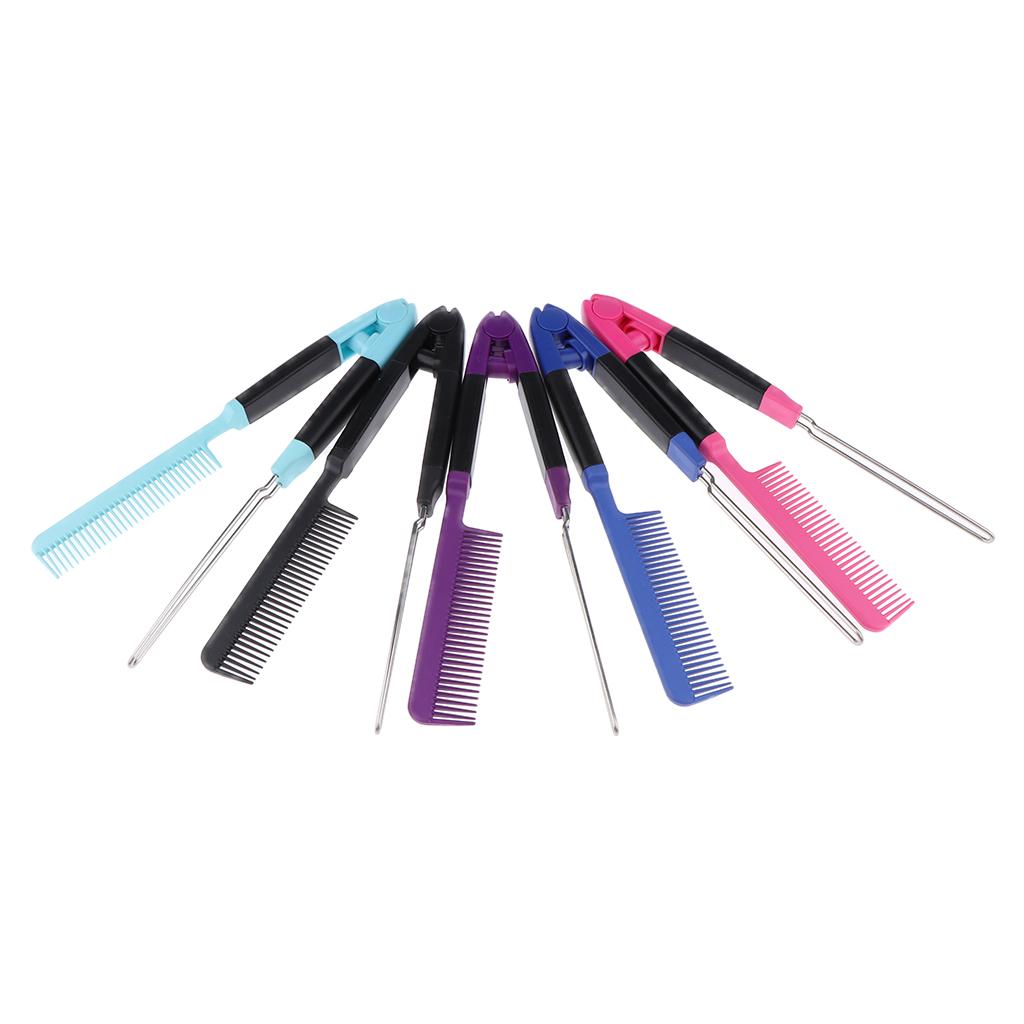 Compact Hair Brush Straightener Plastic Comb Hairdressing Tool for All Hair Types and Salon Accessories