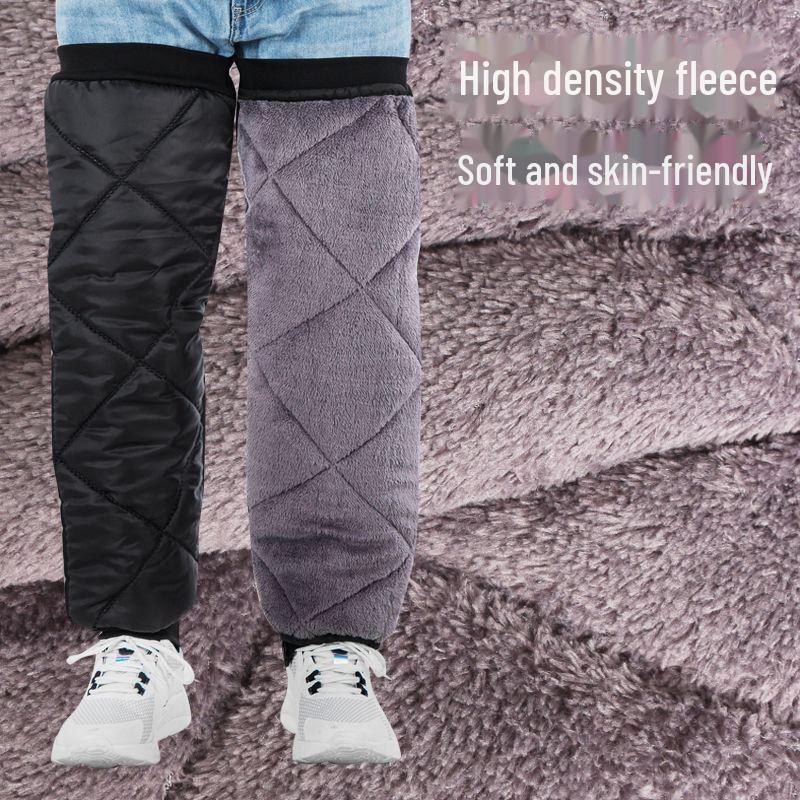 Winter Electric Car Knee Pads for Men and Women: Windproof, Warm Leggings for Motorcycle Riding, Heat-Protective Gear