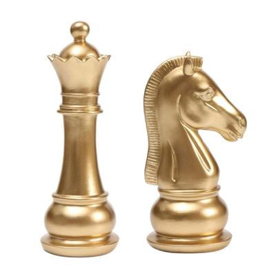 Schachfigur Skulptur Großes Spielfigur Dekoration Schmuckstück Sammlerfiguren für Zuhause Haus Dekoration Schreibtisch