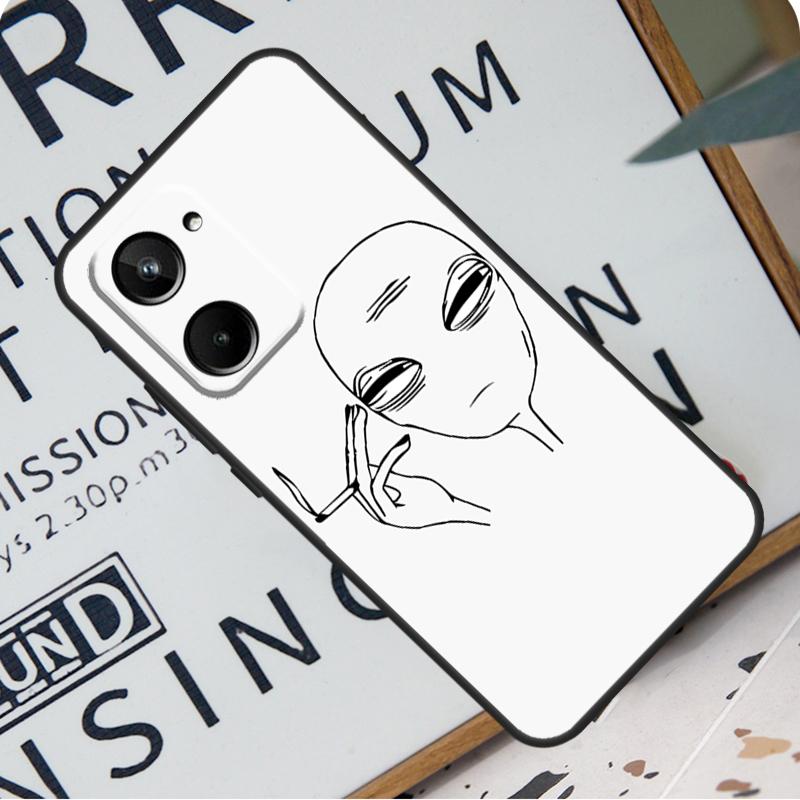 Funny Alien For Realme 12 11 10 9 Pro Plus GT5 GT Neo 6 C55 C53 C51 C35 C33 C30 C25s C21Y C31 C67 Case