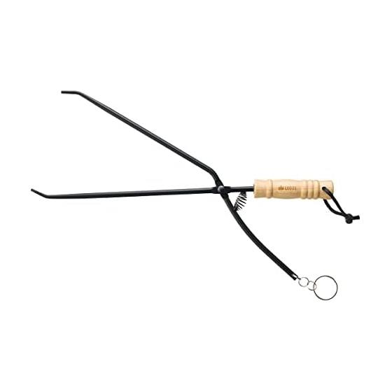 LOGOS Easy Firewood Shears 81064222 Bonfire Fire Plate Tongs Charcoal Shears Fire Shears for Barbecue