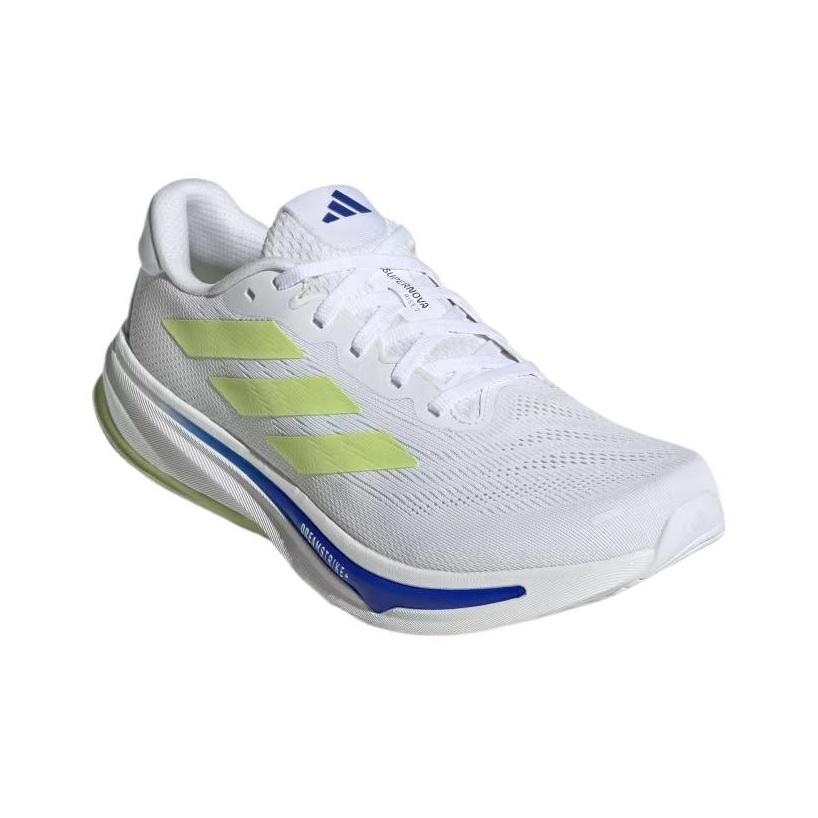 adidas סניקרס לגברים Adidas Supernova Rise 2 White Blue Pulse Lime Cloud-White Zero-Metallic IH8662