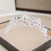 Metal Princess Tiara Gold Rhinestone Crown Luxury Baroque Crown  Dress Accessories