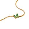 Steel Female Butterfly Pendant Necklace Clavicle Chain Women Necklace Sweater Chain Necklace