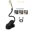 LED USB Rechargeable Portable Book Clip Lamp - Eye Protection Reading and Study Light