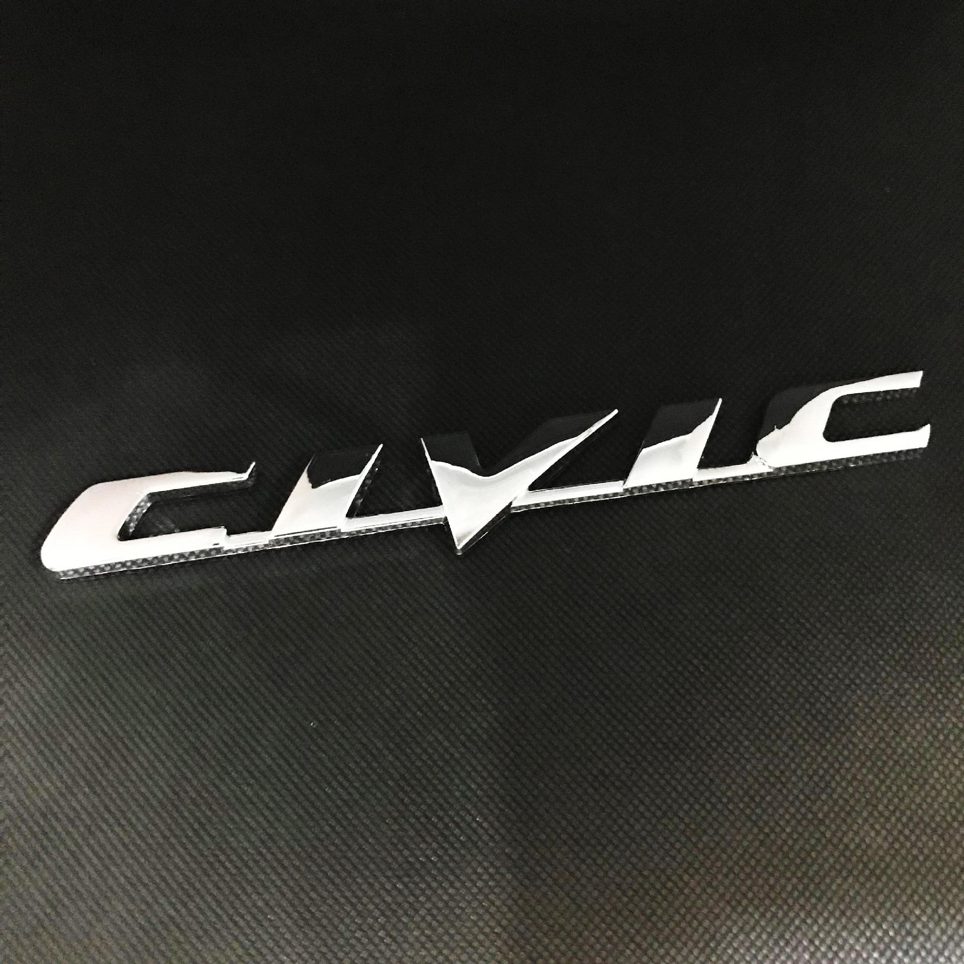 

3D Metal Letter Emblem Badge Decal Car Styling For Honda Civic Logo Rear Tail Trunk Stickers Decals Car Modification Accessories