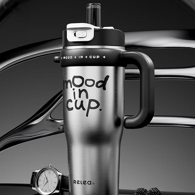 RELEA Black Myth Stainless Steel Vacuum Thermos