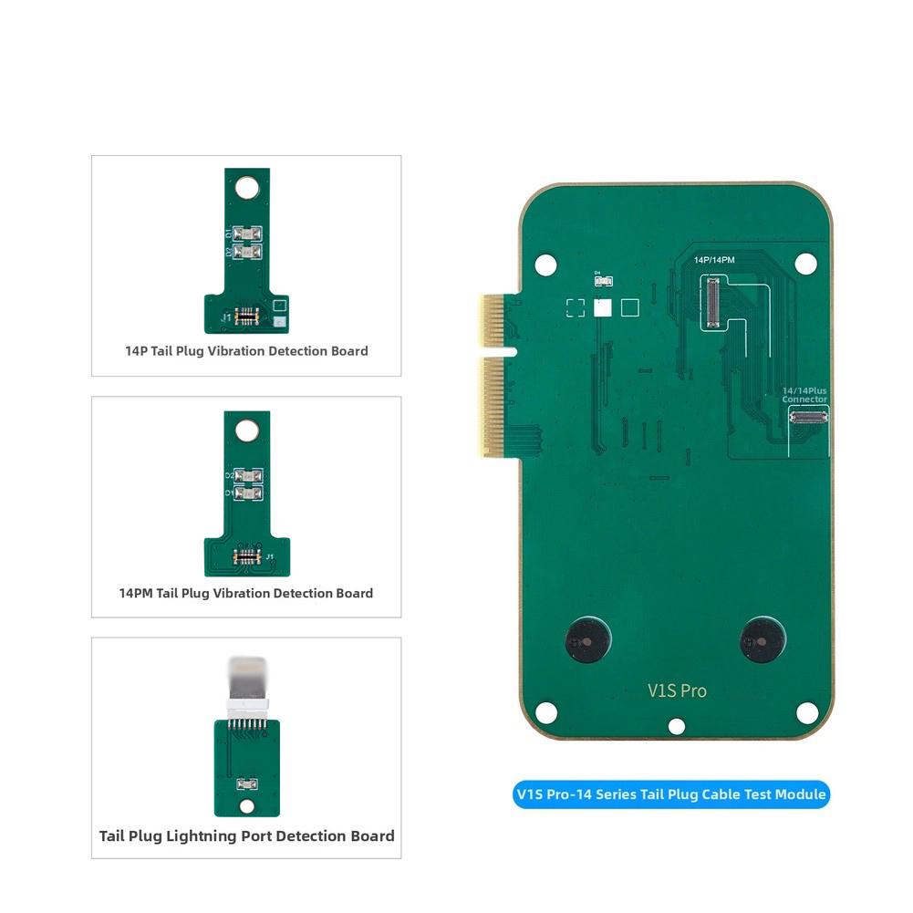 For JCID V1S Pro Tail Ribbon Cable Tester Check Mic Air Pressure Sensor For IPhone 12 To 16 Phone Maintenance Equipment