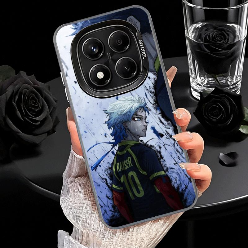 Blue L-Lock Isagi Yoichi Soft Phone Case for Samsung Galaxy S24 S25 FE S26 Edge S23 Ultra S22 Plus S21 + Shockproof Cover Back S