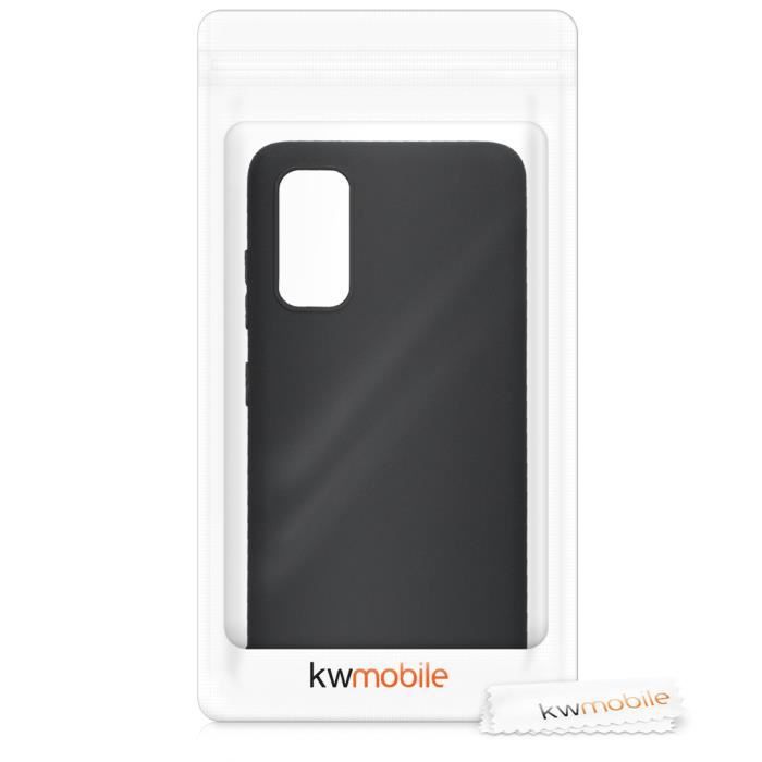 Coque - kwmobile - Samsung Galaxy S20 - Silicone noir mat - Protection intégrale - Design moderne