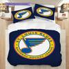 St. Set Copripiumino Trapuntato Louis Blues Federa Decorazione Casa Regalo di Compleanno (1 * copripiumino + 2 * federa, senza nucleo)
