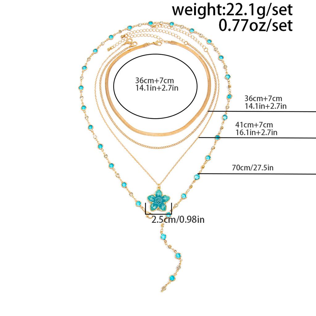 Sexy Layered Y Drop Lariat Necklace for Women Gold Color White Enamel Flower Faux Pearl Beaded Date Night Evening Jewelry