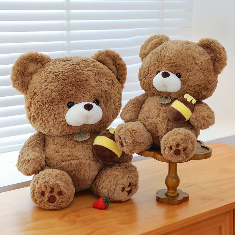 Plush Honeypot Bear Doll Toy Children Comfort Birthday Holiday Gift Boy Girl