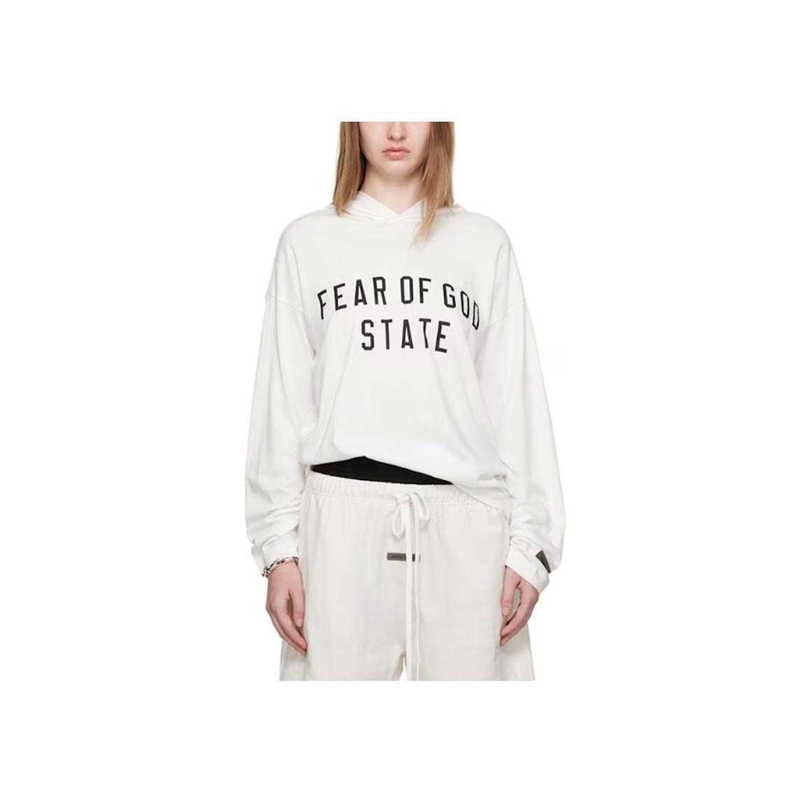Fear Of God FW25 Худи с длинным рукавом и принтом из букв Женское худи 125SP257174FW S