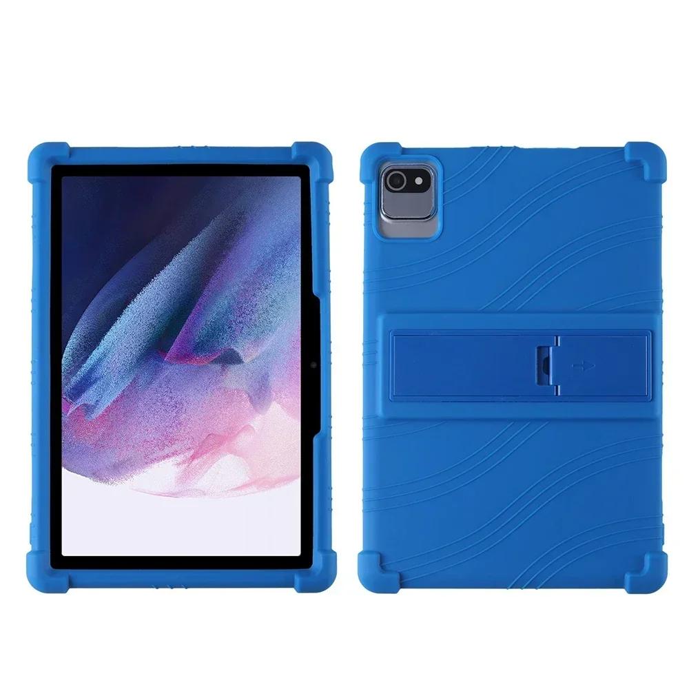 Pour étui Pritom Tab 10 Tablette Android 12 10.1  Housse Souple en Silicone Antichoc avec Support Arrière Souple Pritom Tab 10 10.1in bleu