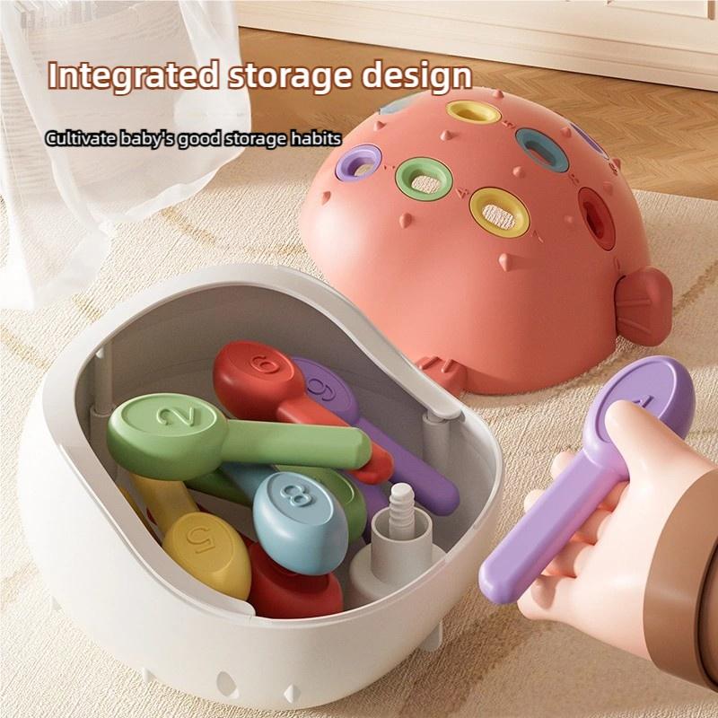 1 Piece of Children's Educational Montessori Toy for 0-3 Year Old Babies, Color Enlightenment, Cognitive Development, Concentration, Hand-Eye Coor
