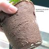 50Pcs 6x6CM Round Degradable Paper Pulp Peat Pots Plant Nursery Cup Use for Gardening