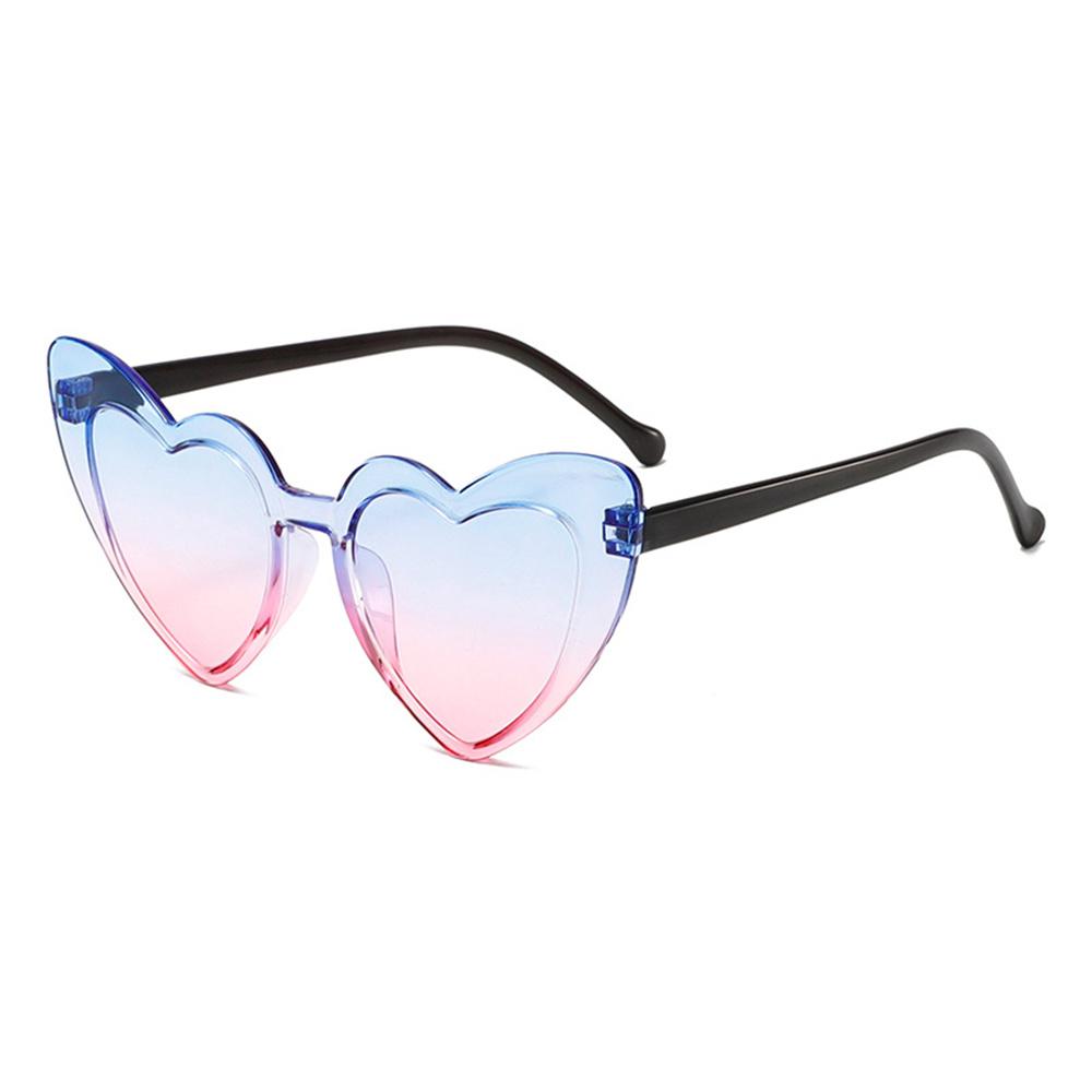 Children Sun Glasses Kids Gradient Colorful Heart-Shaped Sunglasses Girls Boys Sun Shades UV400 Eyewear Anti Blue Light Glasses
