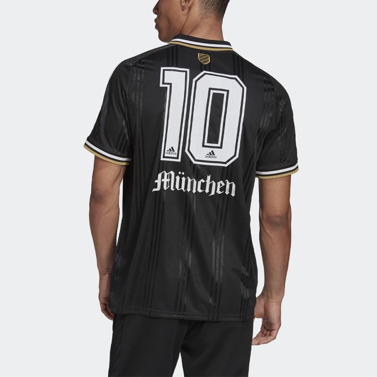 Adidas Training Soccer Short Sleeve T-Shirt 20 Season Germany Men Tops Black FK3557