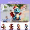 Flat Dragon Christmas Acrylic Car Hanging Pendant Bag Ornament Decoration Tree