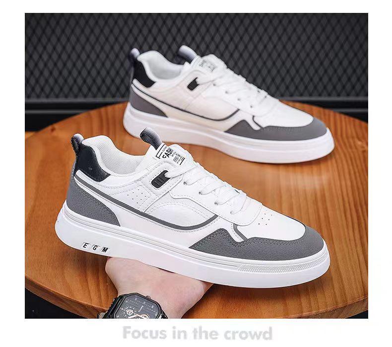 Herrenschuhe Neu Atmungsaktiv Student Koreanische Version des Trends All Match Dicksohlige Sport-Board-Schuhe