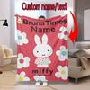 Miffy London Custom Name Blanket Suitable All Seasons Soft Comfortable Sofa Office Home Blanket Soft And Comfortable Camping Trip