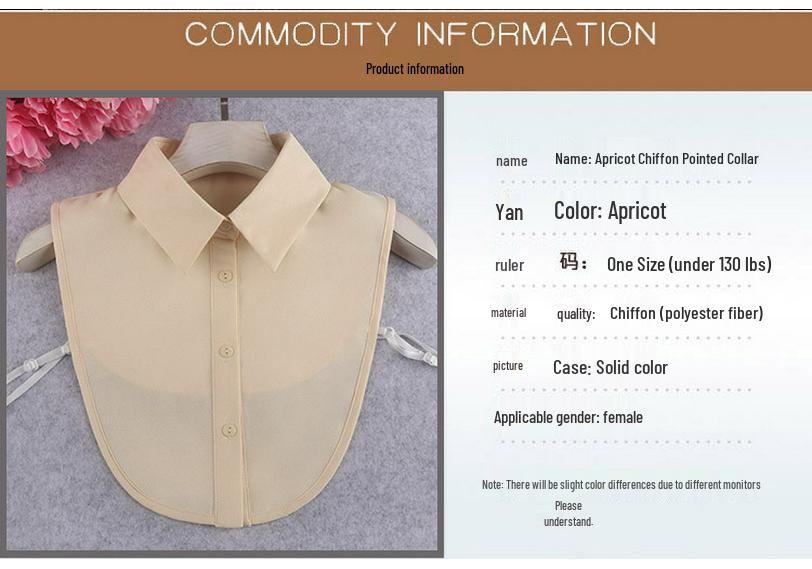 Versatile Women's Fake Shirt Collar for Autumn & Winter Sweaters