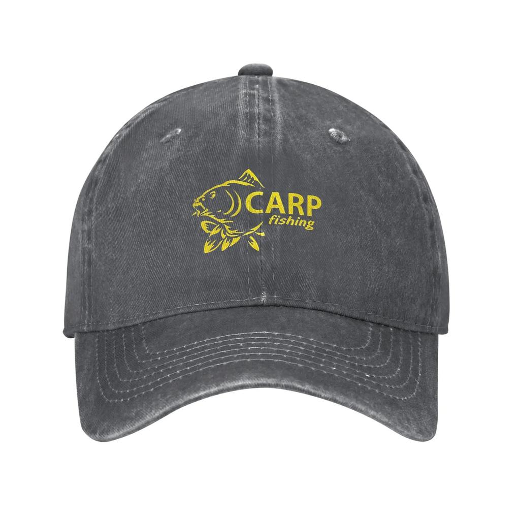 FisherUnisex Carp Fish Sun Baseball Cap Unisex Unisex Design Hip Hop Hats Summer Fashion Tennis Skate Wholesale Snapback Cap