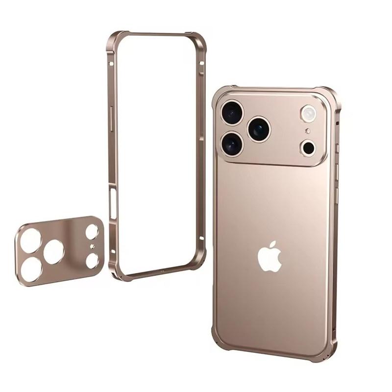 Vysoce kvalitní originální barevný hliníkový rám kovový nárazník pevné pouzdro pro iPhone 17 Air 16 15 14 13 12 Pro Max 17Pro kryt s ochranou objektivu ze slitiny