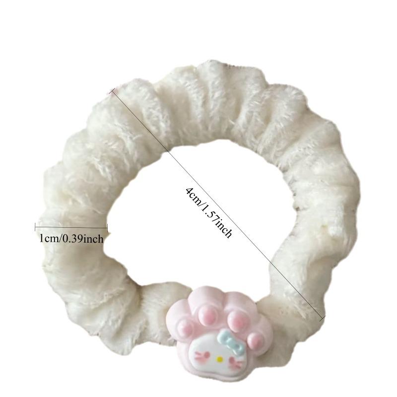 1PC cute milk huhu cat claw KT cat hair band soft cute autumn and winter plush headrope Internet celebrity ins style versatile hair accessories
