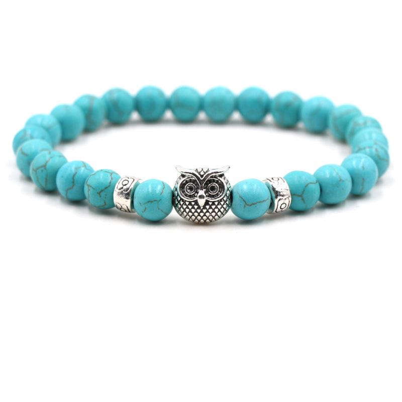 

Натуральний вулканічний камінь і браслет з тигровим оком 8 мм - модні прикраси 2020