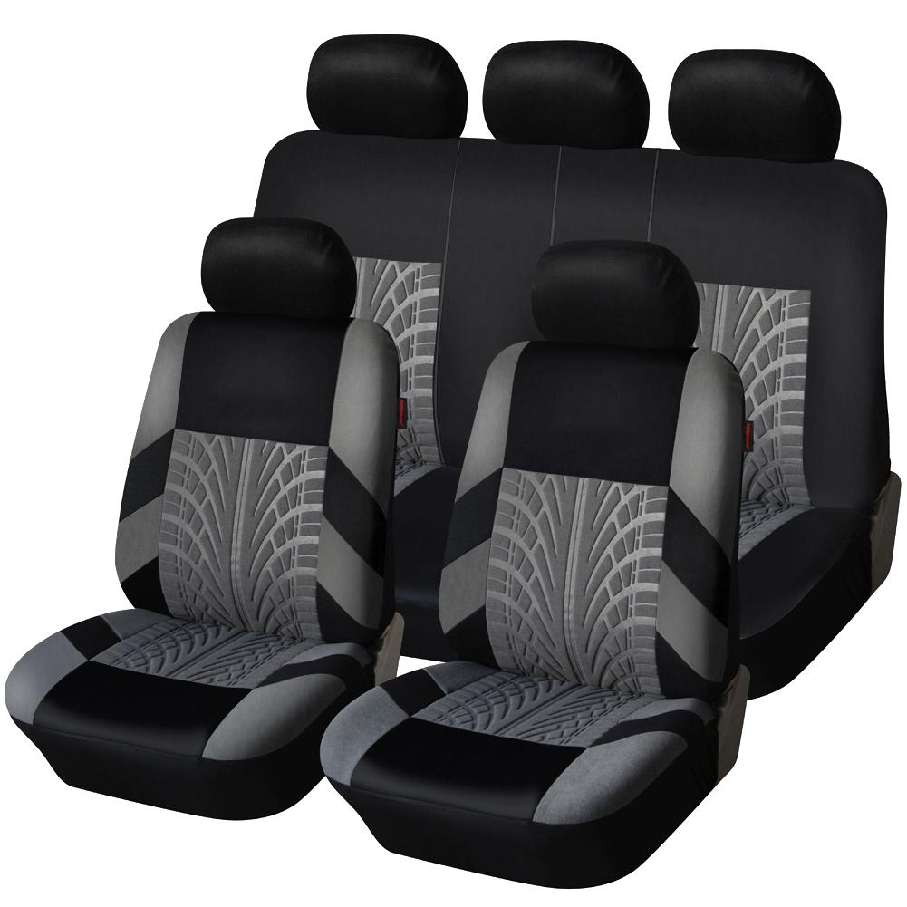 

Brand Embroidery Car Seat Covers Set Car Organizer Universal For golf 4 For Citroen C4 For izh 2126 For Hyundai Ai 20 For Beige front