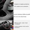 Car Steering Wheel Cover For Tesla Model 3 2015- Model Y - Ized Hand-stitched Suede Leather Car Accessories