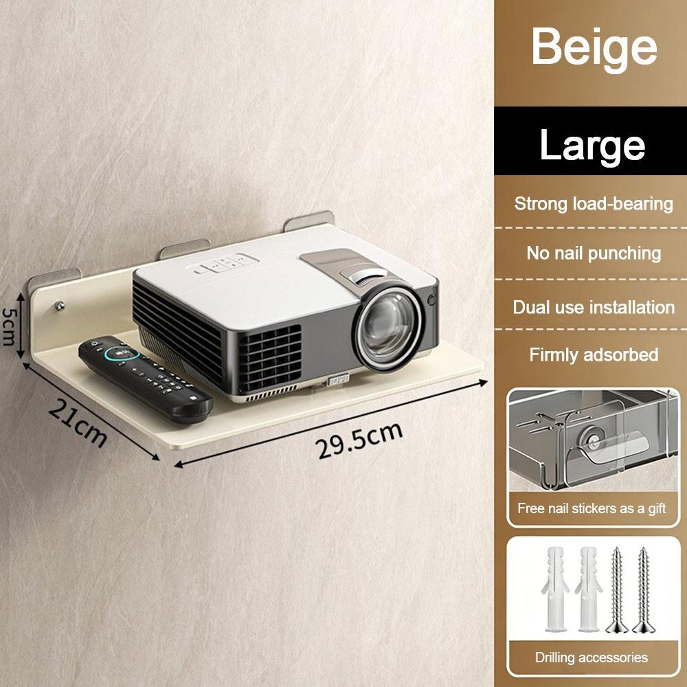Space Saving Projector Rack Stainless Steel WiFi Router Shelf Living Room