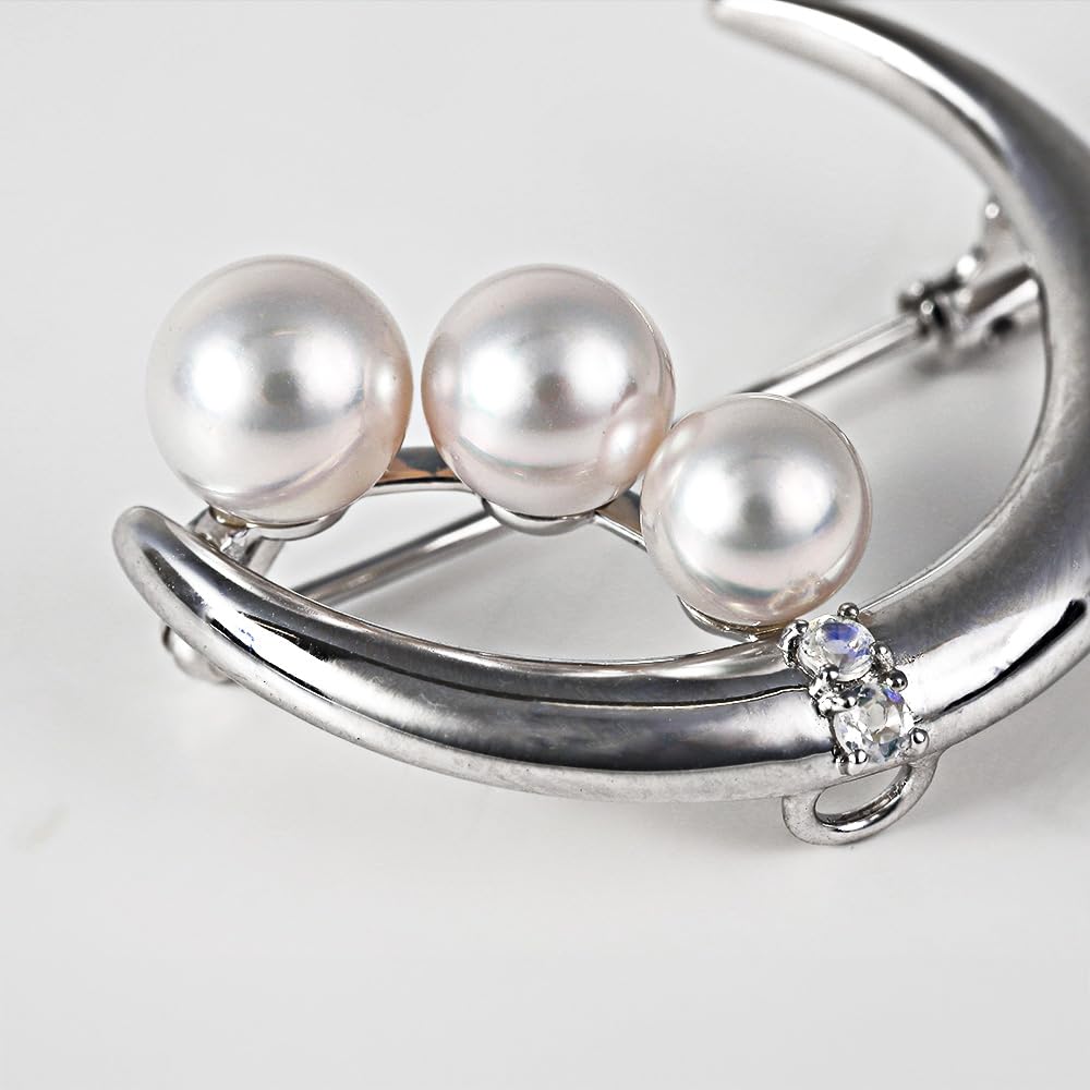 Mondlicht Brosche Perlenbrosche Perlenbrosche Damen [Geschenkverpackt]