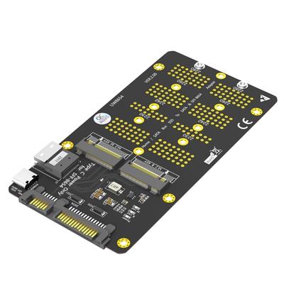 2 Function NVMe M.2 To SATAIII and SFF8654 Converters Card for Enhances Computer Performances