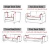 Elastic Sofa Covers 1/2/3/4 Seats Solid Couch Cover L Shaped Sofa Cover Protector Bench Covers
