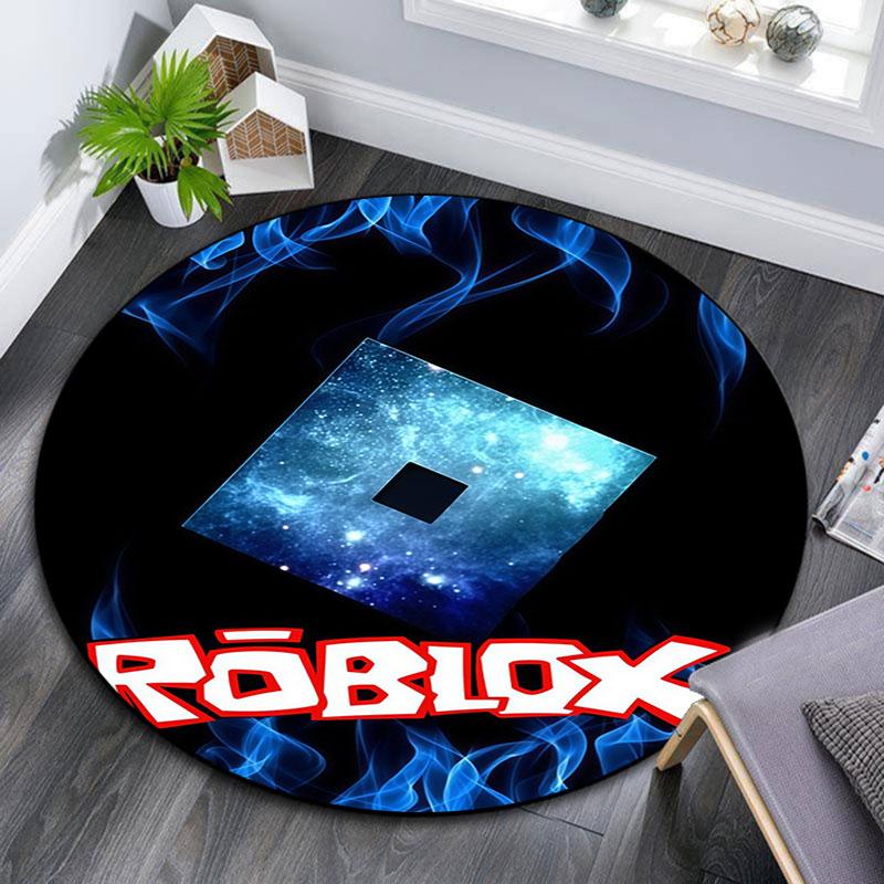 Roblox pattern round rug,Carpet Rug for Living Room Bedroom Playroom ,Non-slip Floor Mat,Holiday Gifts and Birthday Gifts.